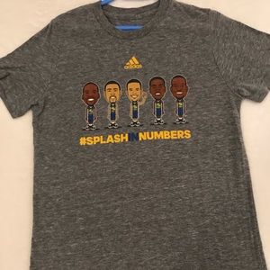 Adidas gray shirt.